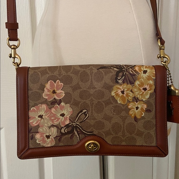 Coach 1941 Riley Prairie Floral Print Crossbody Handbag Limited Pre-owned $450 - Picture 2 of 16